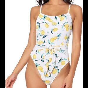 Jessica Simpson | Lemon One Piece Motif Swimming Bathing Suit  | Size M